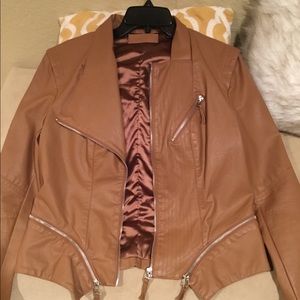 Nordstrom BLANK NYC faux leather moto jacket Large